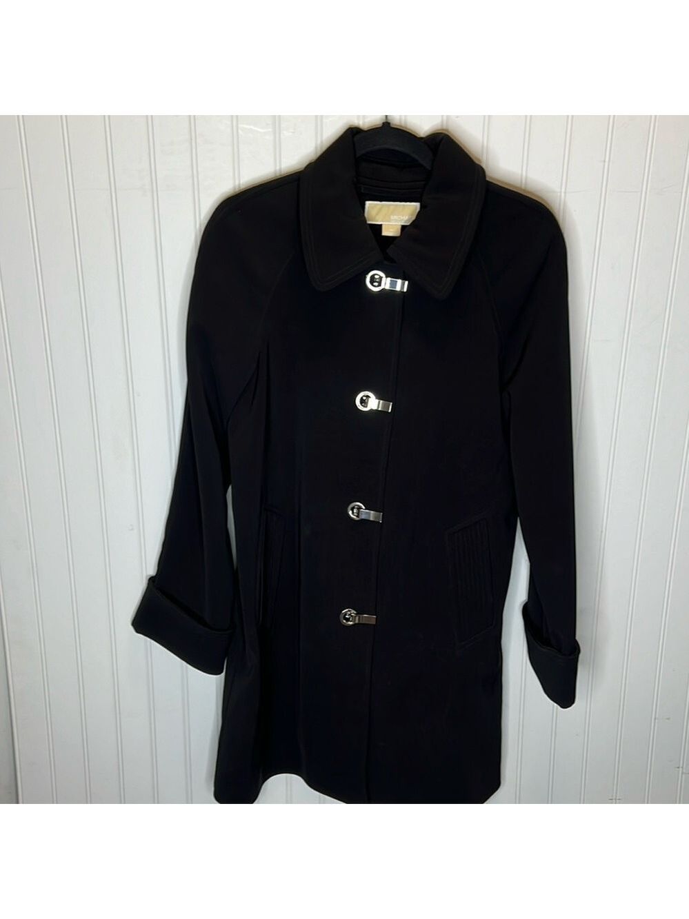 - Michael Michael Kors Black Trench Coat Size XS